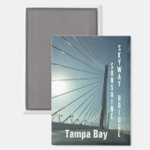 Sunshine Skyway Bridge Tampa Bay Florida Magnet (Vorderseite/Rückseite)