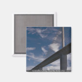 Sunshine Skyway Bridge, Tampa Bay, Florida, USA Magnet (Vorderseite/Rückseite)