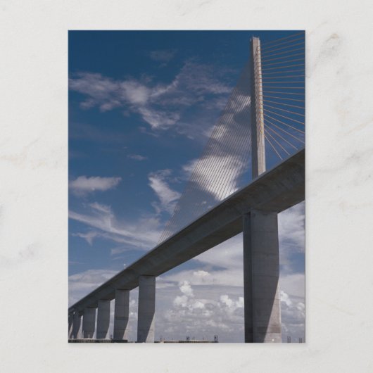 Sunshine Skyway Bridge, Tampa Bay, Florida, USA Postkarte (Vorderseite)