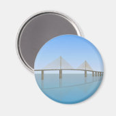 Sunshine Skyway Bridge: Tampa Bay: Magnet (Vorderseite/Rückseite)