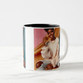 "Sunshine & Slay"-Tasse Zweifarbige Tasse (VorderseiteRechts)