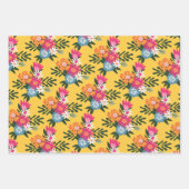 Sunshine Soiree | Gelb gespielt floral Geschenkpapier Set (Vorderseite 3)