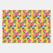 Sunshine Soiree | Gelb gespielt floral Geschenkpapier Set (Vorderseite)