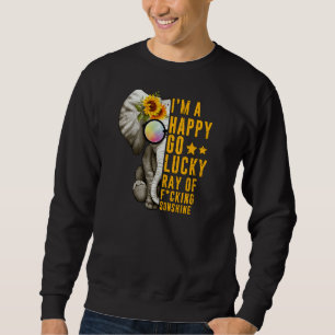 Sunshine Sonnenblume Positive Elefantenfrau Mädche Sweatshirt