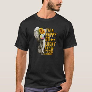 Sunshine Sonnenblume Positive Elefantenfrau Mädche T-Shirt