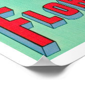 Sunshine Staat Florida 11x17 Karte Poster (Ecke)