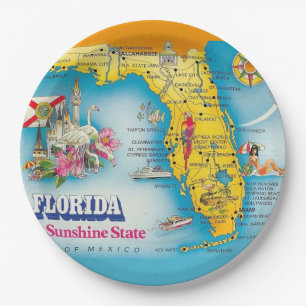 Sunshine Staat - Florida Pappteller