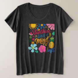 Sunshine Staat Mind Plus Size T - Shirt