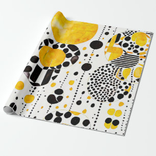 Sunshine Stamm: Gelbe Indianermuster Geschenkpapier