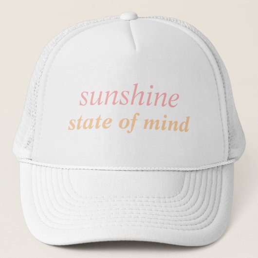 Sunshine State of Mind Trucker Hat Truckerkappe (Vorderseite)