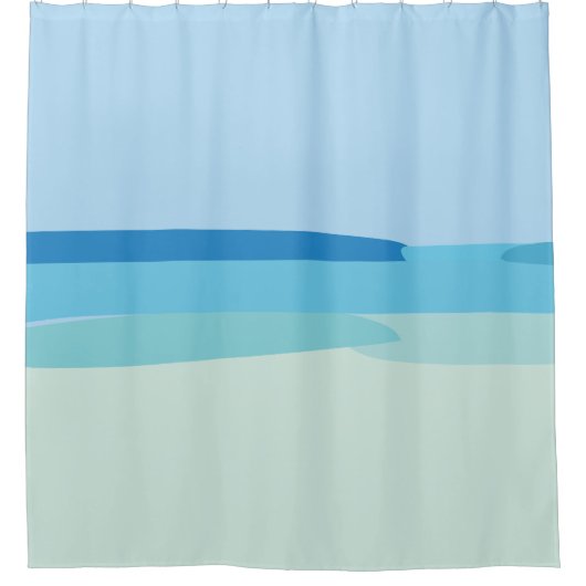 Sunshine Summer Beach House Duschvorhang (Vorderseite)