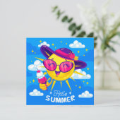 Sunshine Summer Grußkarte (Stehend Vorderseite)