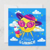 Sunshine Summer Grußkarte (Vorderseite)