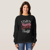 Sunshine Summer Palm Trees Beach Vibes Summer vaca Sweatshirt (Vorne ganz)