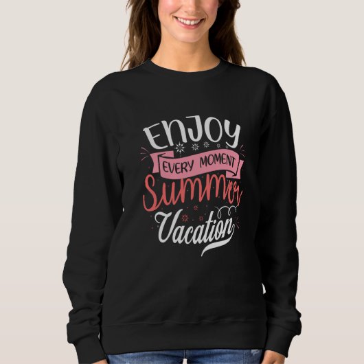 Sunshine Summer Palm Trees Beach Vibes Summer vaca Sweatshirt (Vorderseite)