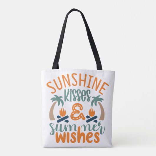 Sunshine Summer Zitat Tasche (Rückseite)
