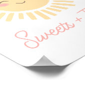 Sunshine Sun Birthday Party Süßigkeiten und Lecker Poster (Ecke)