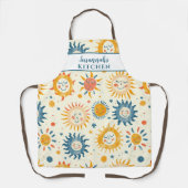Sunshine Sun Motif Happy Schürze (Vorderseite)