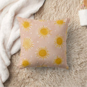 Sunshine Sun Pattern Throw Pillow Kissen (Decke)