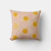Sunshine Sun Pattern Throw Pillow Kissen (Vorderseite)