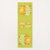Sunshine Sunflower Yoga Yogamatte (Vorderseite)