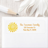 Sunshine Theme Address Label (Insitu)