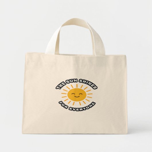 Sunshine Tote Bag Mini Stoffbeutel (Vorne)