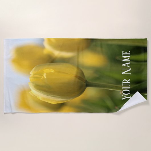 Sunshine tulips strandtuch (Vorderseite)