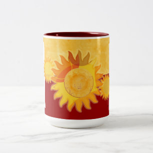 Sunshine Two Tone Yellow Red Zweifarbige Tasse