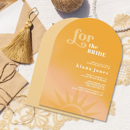 Sunshine Typografy Brautparty Arch ID1048 Einladung