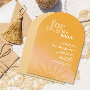 Sunshine Typografy Brautparty Arch ID1048 Einladung