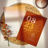 Sunshine Typografy Wedding Brick ID1048 Save The Date