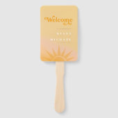 Sunshine Typografy Wedding Butter/Blush ID1048 Fächer (Vorderseite)