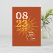 Sunshine Typografy Wedding Foto Brick ID1048 Save The Date (Stehend Vorderseite)