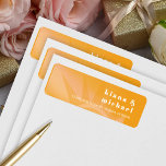 Sunshine Typografy Wedding Marigold ID1048<br><div class="desc">Unser helles und kühn gestaltetes Rücksendelabel ist die perfekte Wahl, um den Ton für Ihre Feier Set. Die farbenfrohe Farbpalette dieses Labels, Inspiriert von den warmen Sonnenstrahlen, besticht durch eine lebendige und festliche Atmosphäre, die Ihren Gästen eine große Freude macht, sich bei der Feier Ihrer Liebe zu treffen. Das markante...</div>