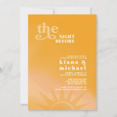 Sunshine Typografy Wedding Probe ID1048 Einladung (Vorderseite)