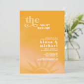 Sunshine Typografy Wedding Probe ID1048 Einladung (Stehend Vorderseite)