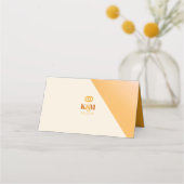 Sunshine Typografy Wedding Table ID1048 Platzkarte (Rückseite)