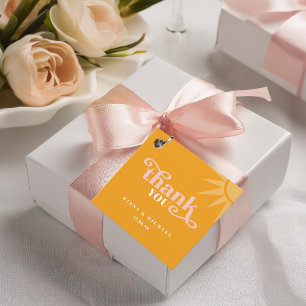 Sunshine Typografy Wedding Vielen Dank Gold ID1048 Geschenkanhänger