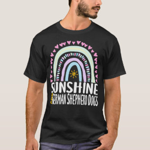 Sunshine und Deutsche Schäferhunde Niedlich Rainbo T-Shirt