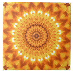 Sunshine und Happy Mandala Tile - Grosses Fliese