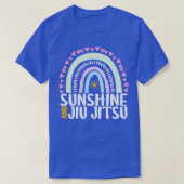 Sunshine und Jiu Jitsu Niedliches Regenbogengesche T-Shirt (Design vorne)