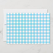 Sunshine und Lemonade Blue and Yellow Baby Dusche Einladung (Rückseite)