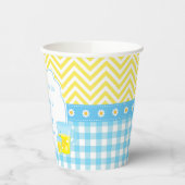 Sunshine und Lemonade Blue and Yellow Baby Dusche Pappbecher (Links)