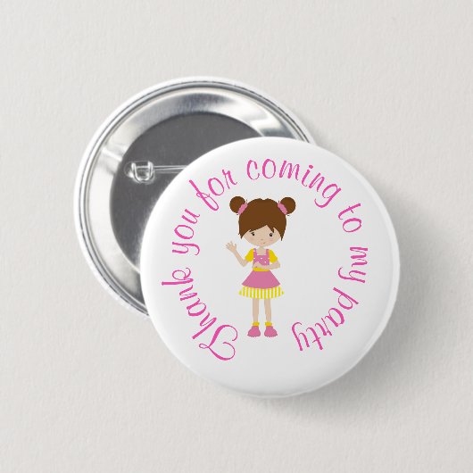 Sunshine und Lemonade 'Danke für das Kommen' Button (Vorne & Hinten)