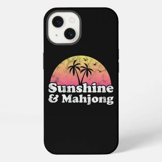 Sunshine und Mahjong iPhone Hülle (Rückseite)