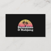 Sunshine und Mahjong Visitenkarte (Rückseite)