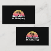 Sunshine und Mahjong Visitenkarte (Vorne/Hinten)