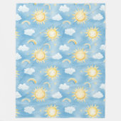 Sunshine und Rainbows Fleece Blanket (Vorderseite)