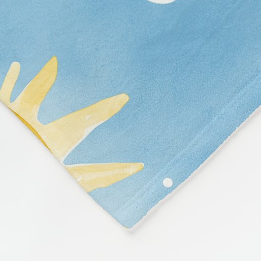 Sunshine und Rainbows Fleece Blanket (Ecke)